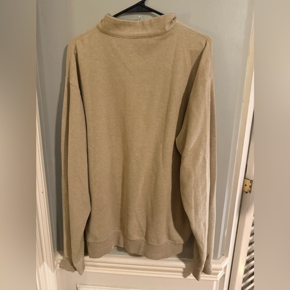 Peter Millar Tan Zip Up Sweater Large - Picture 2 of 6